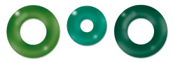 Cloud 9 Rain Dots - Eyelets - Greens